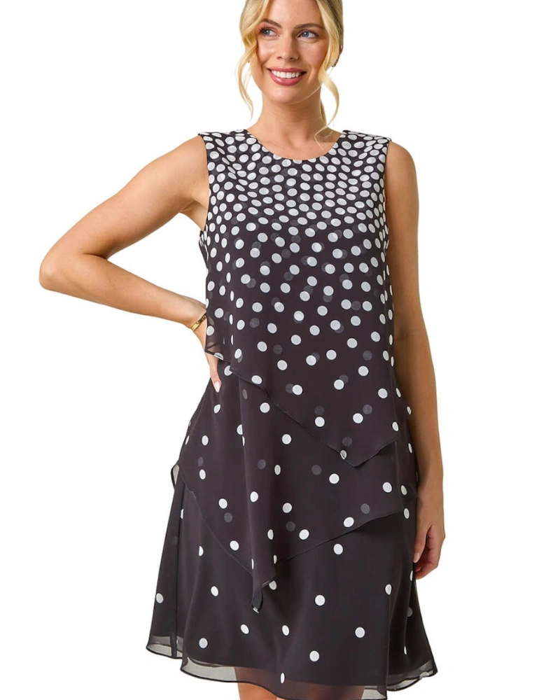 Petite Spot Layered Tier Dress