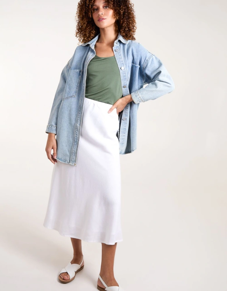 Bias Cut Midi Skirt