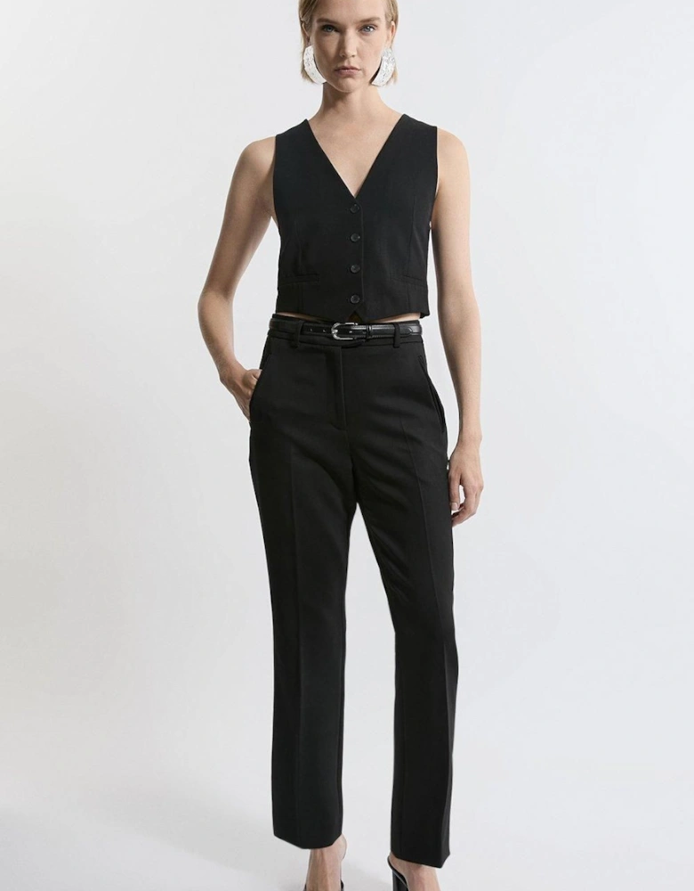 Tailored Flare Slim Leg Trousers