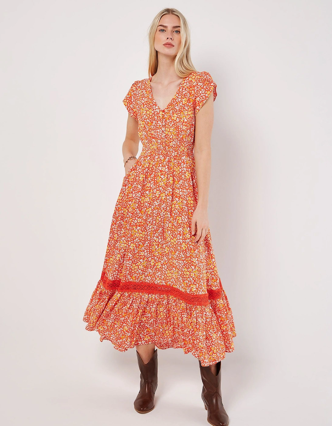 Ditsy Floral Maxi Dress, 2 of 1