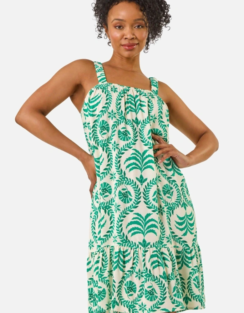 Petite Frill Hem Strappy Dress