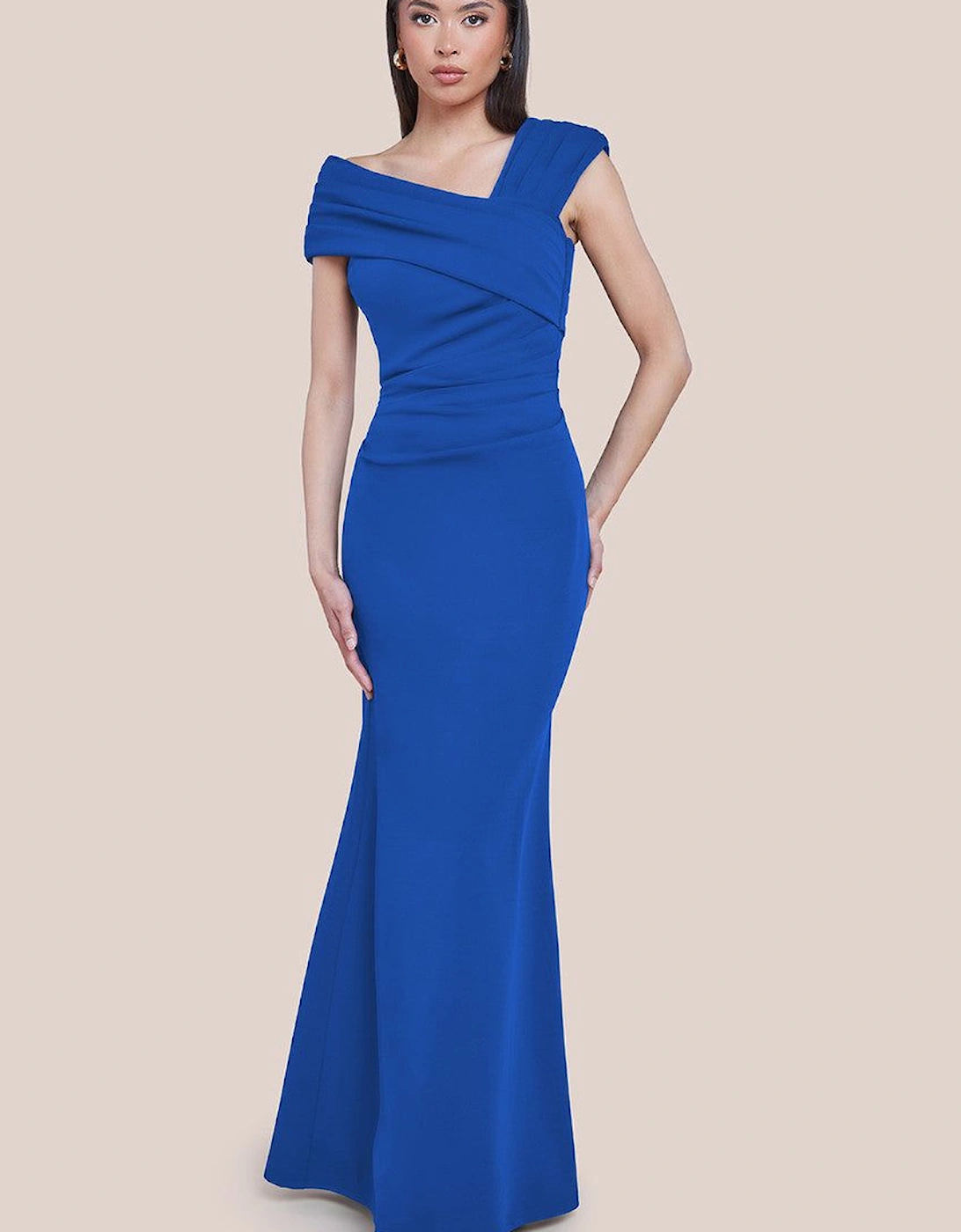 One Shoulder Evening Maxi Dress, 2 of 1
