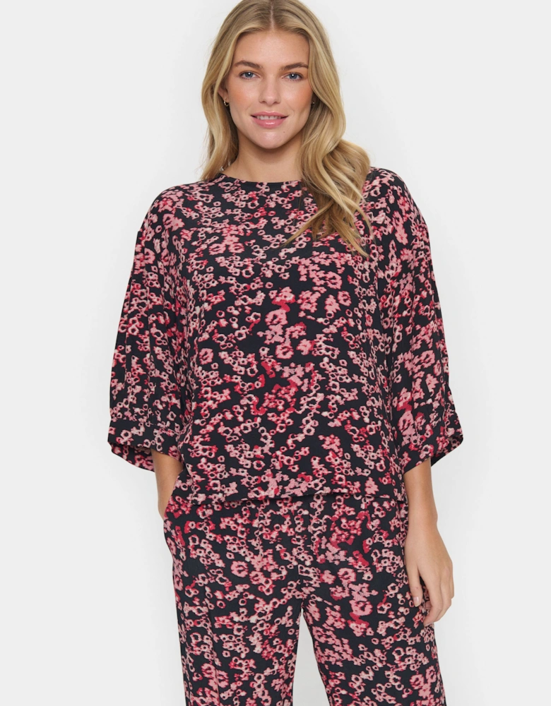 JeahSZ 3/4 Sleeve Loose Fit Blouse
