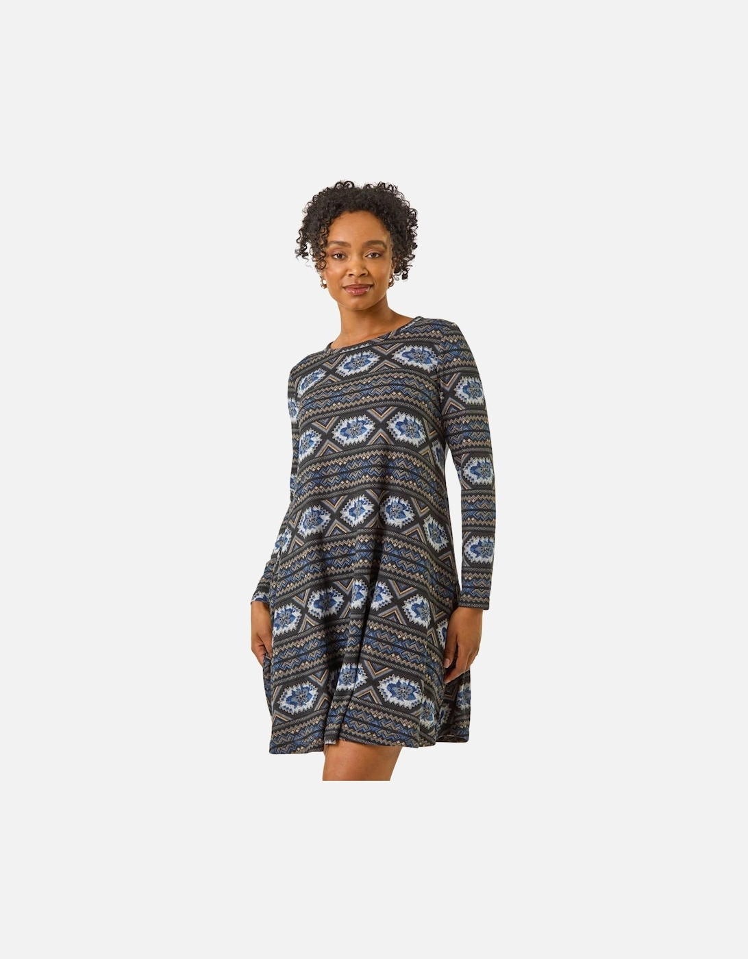 Petite Nordic A-Line Stretch Dress, 2 of 1