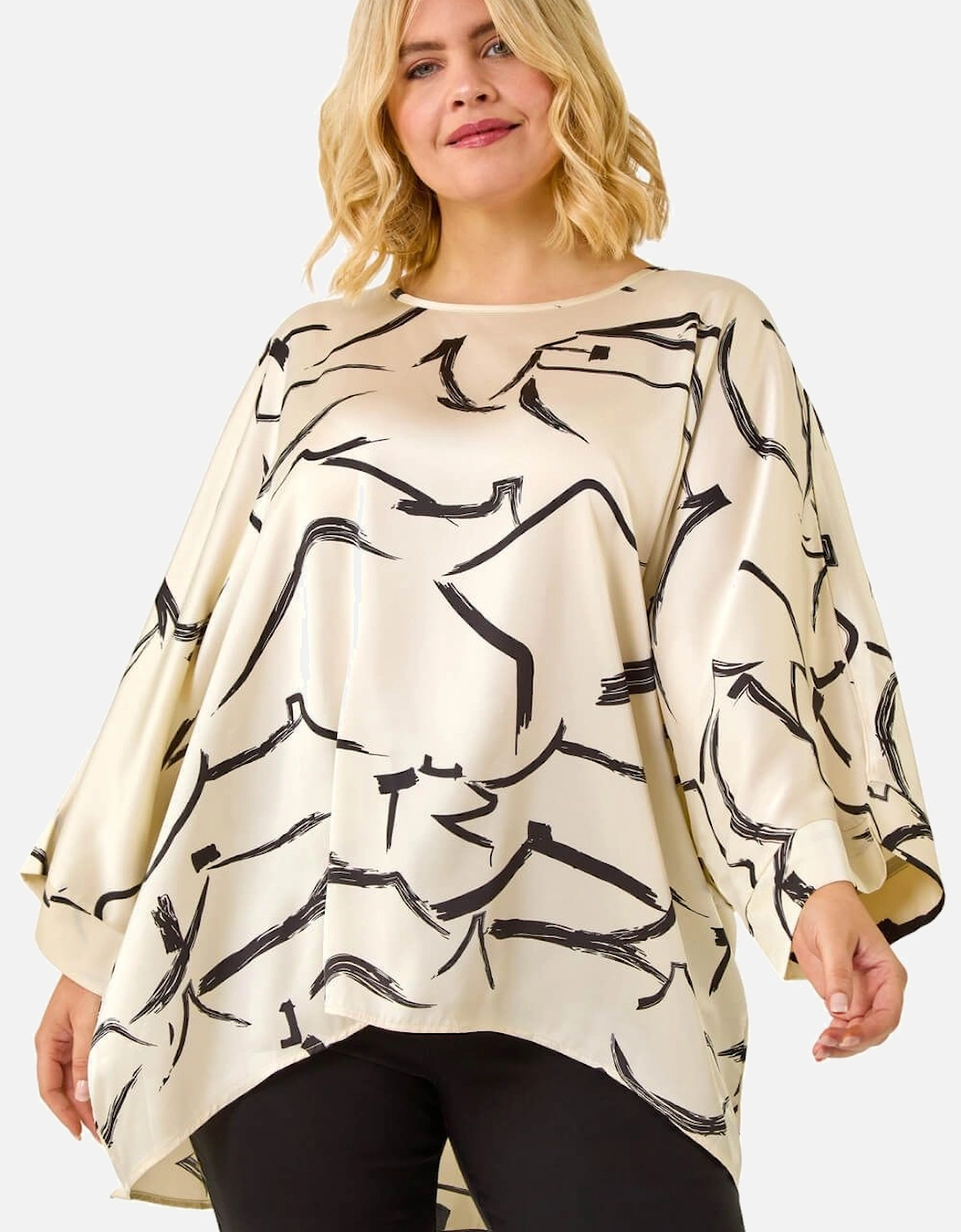 Curve Mono Print Longline Top, 2 of 1