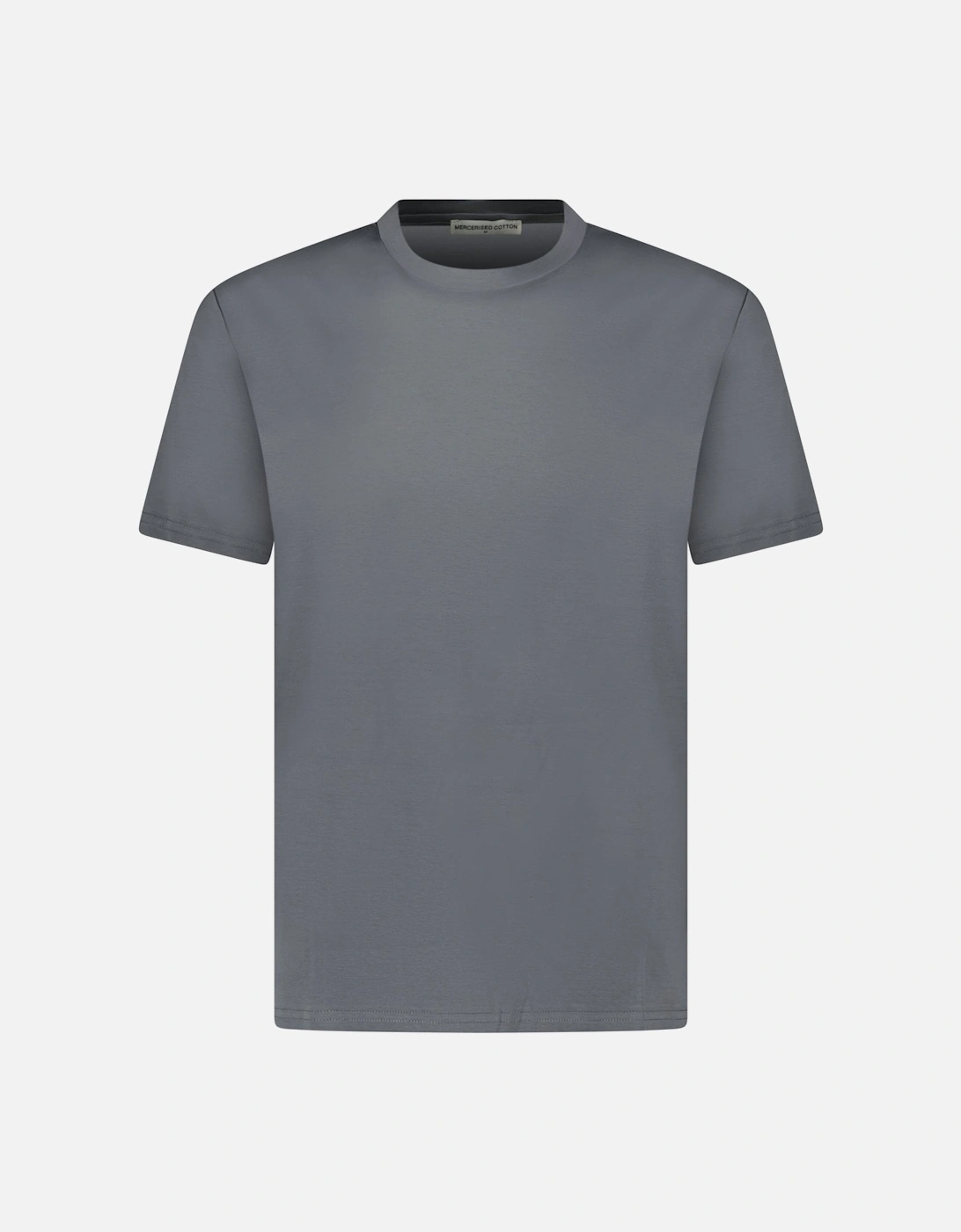 Plain Label Mercerized Cotton T-Shirt Dark Grey