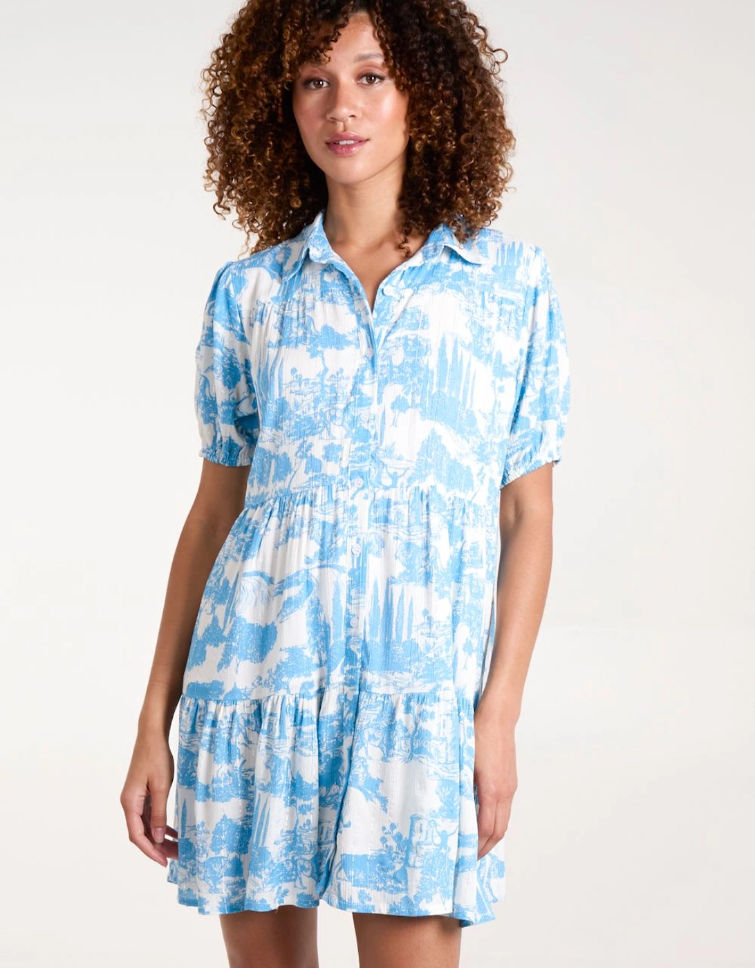 Mini Smock Shirt Dress, 2 of 1