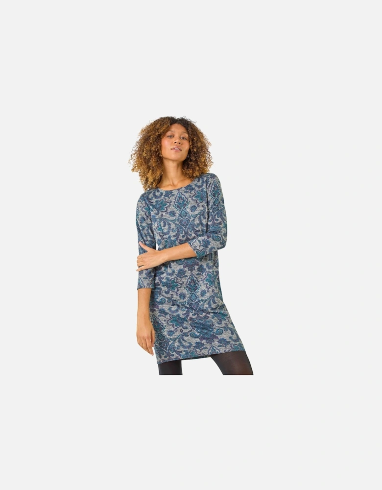 Baroque Pocket Detail Shift Dress