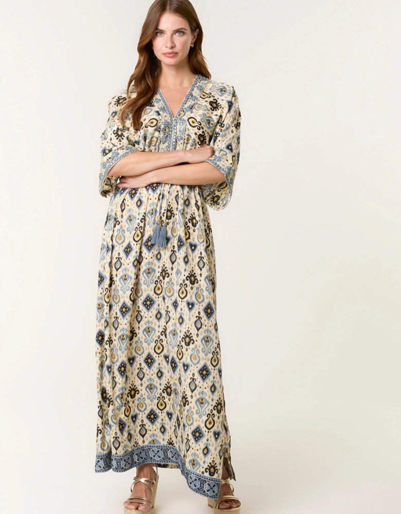 Multi Embellished Kimono Dress