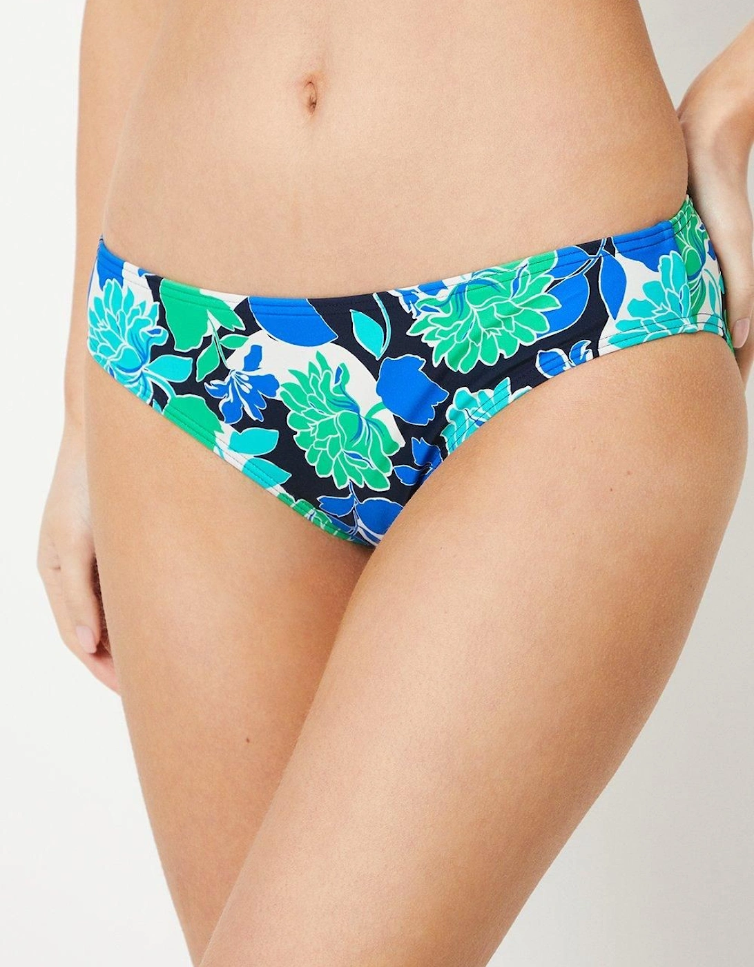 Bold Bloom Twist Front Multiway Bandeau Bikini Top, 2 of 1