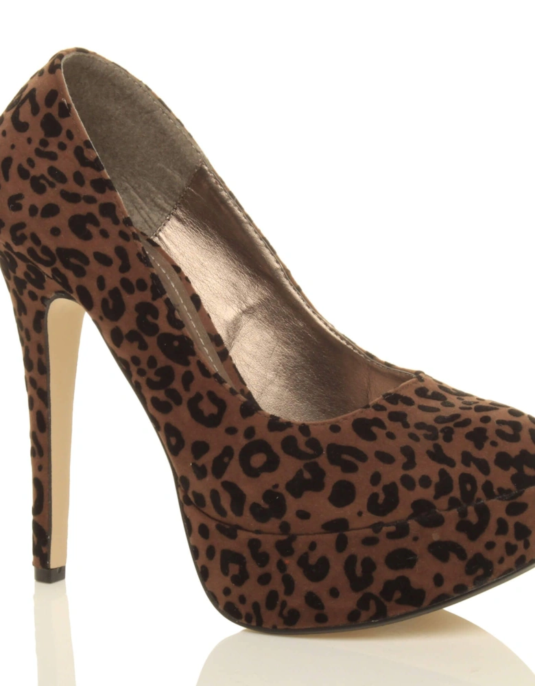 High  Heel Platform  Court Shoes