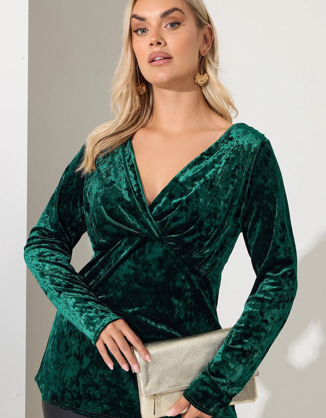 Velvet Wrap Top, 2 of 1