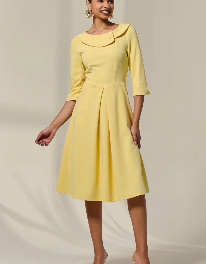Sloan 3/4 Sleeve Midi Dress