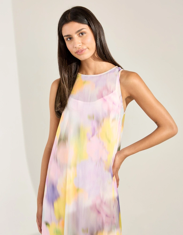 Cecily Printed Sleeveless Maxi Dress