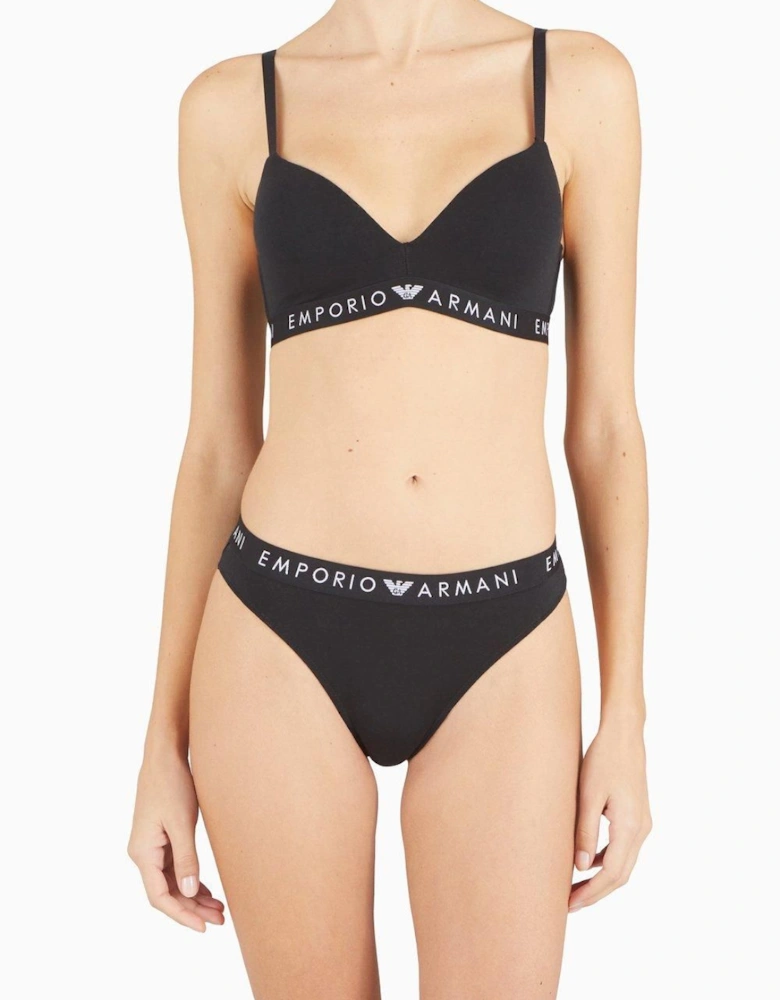 Iconic Logo Band 2pack Brazilian Briefs Black