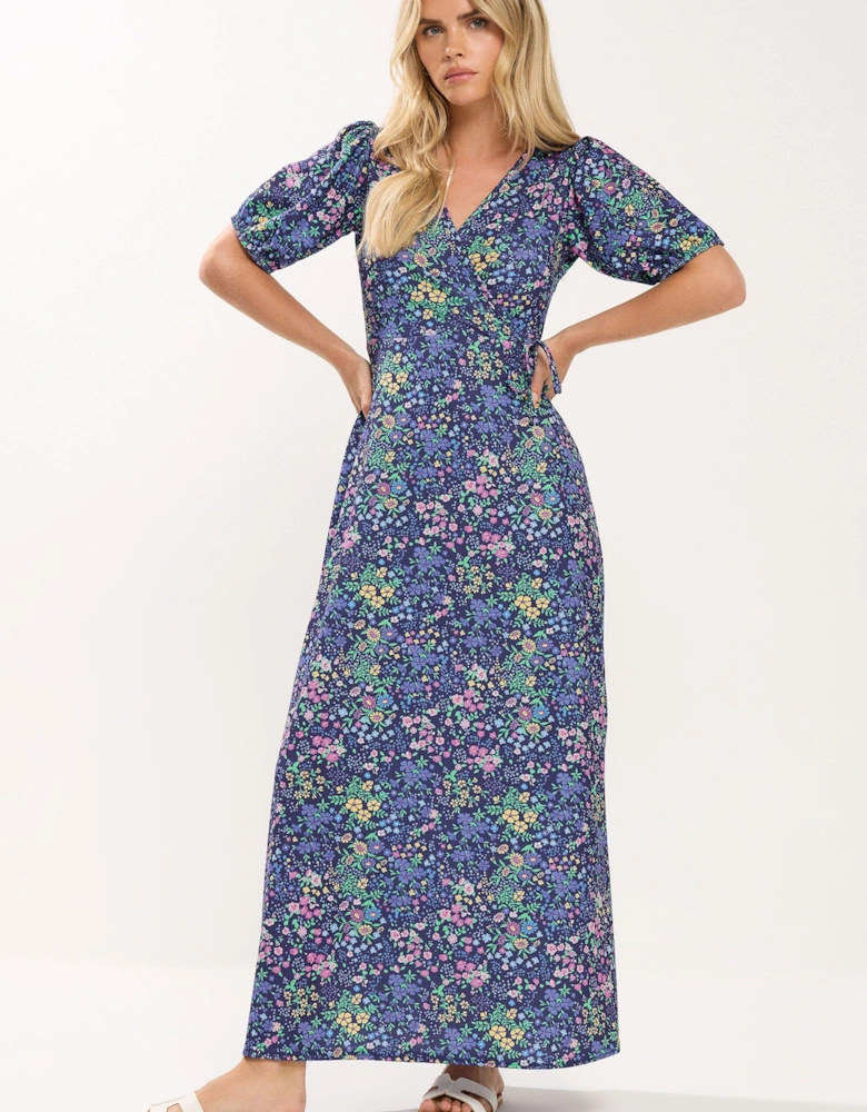 Ditsy Floral Wrap Maxi Dress