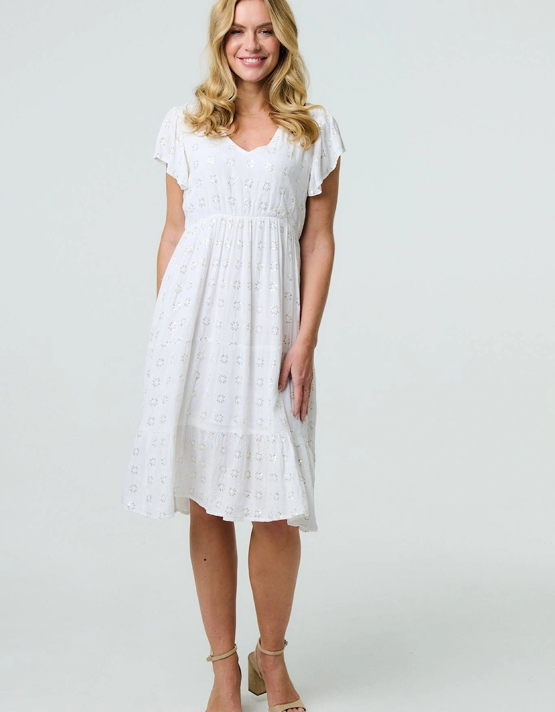 Embellished Relaxed Midi Dress, 2 of 1