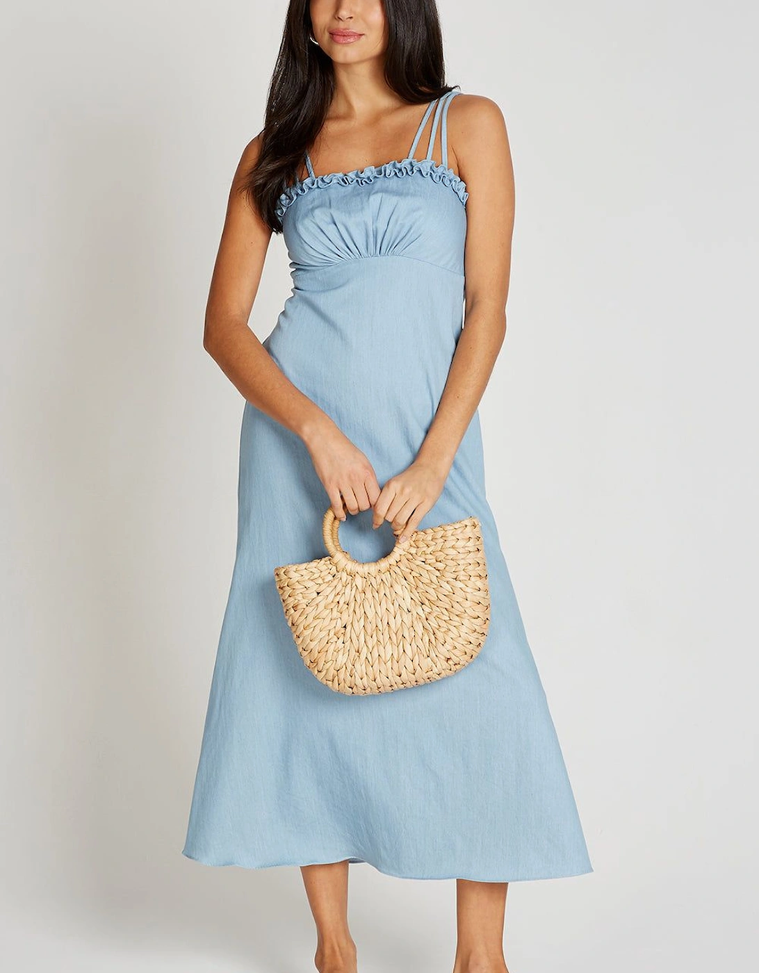 Blue Denim Midaxi Dress, 2 of 1