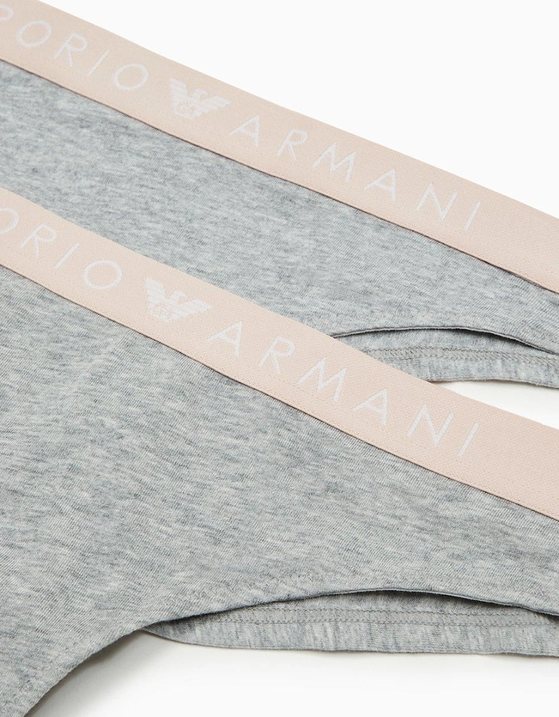Iconic Logo Band 2pack Brazilian Briefs Grey, 2 of 1
