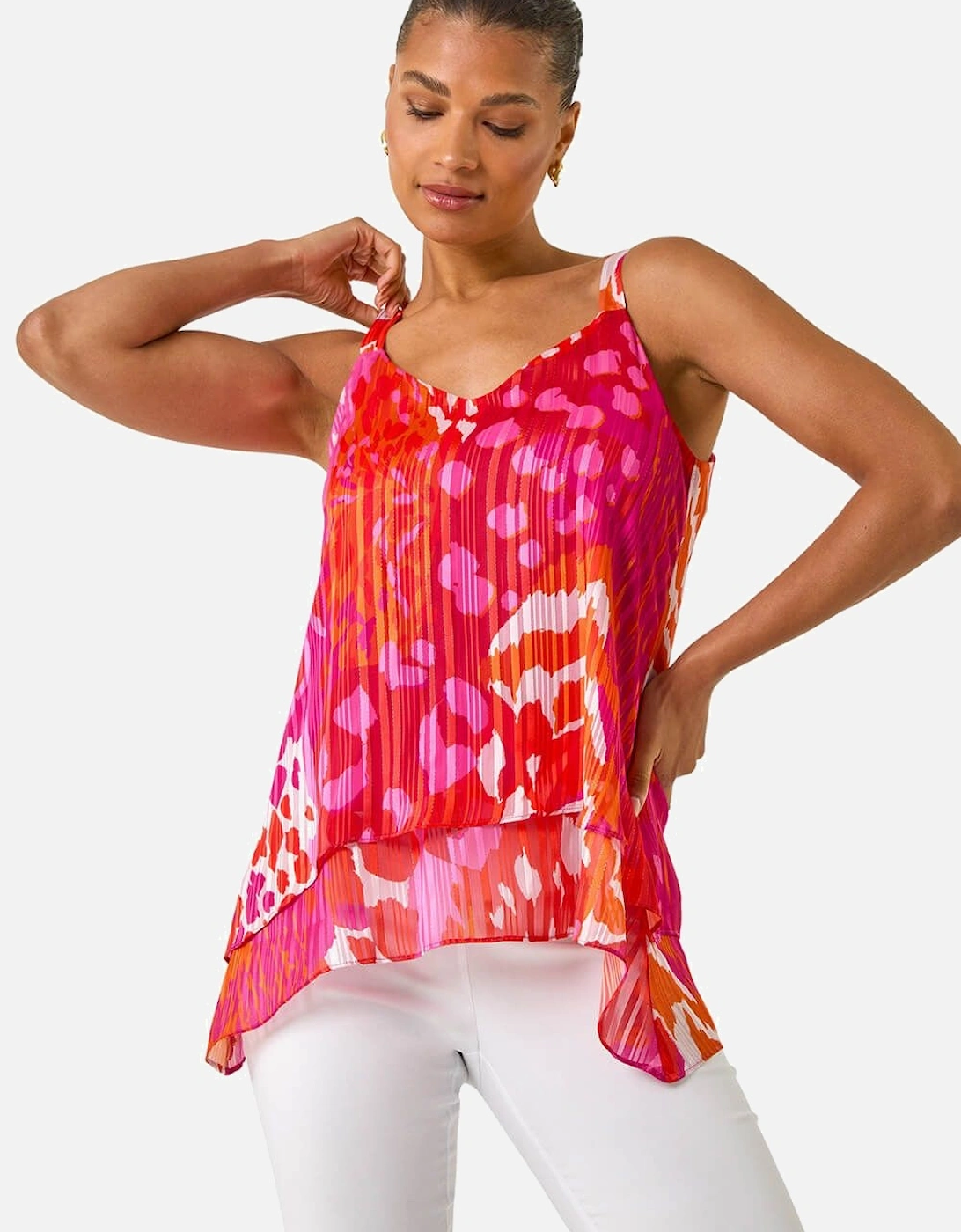 Abstract Layered Cami Top, 2 of 1