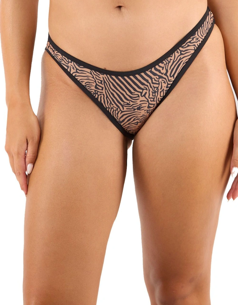 Savana Tiger Print High Leg 'Bikini Brief'