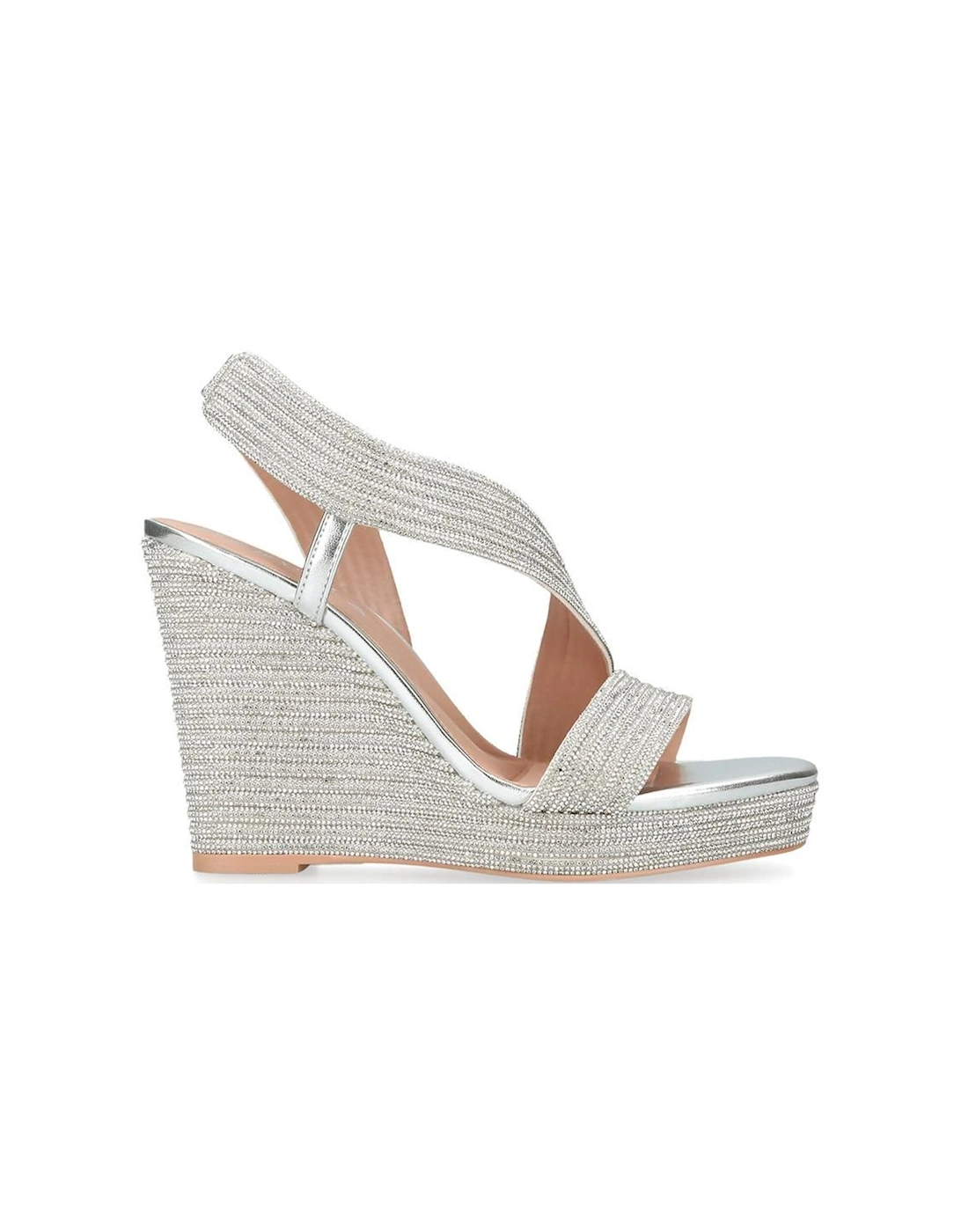 'Gala Wedge Jewel 110' Fabric Heels, 2 of 1