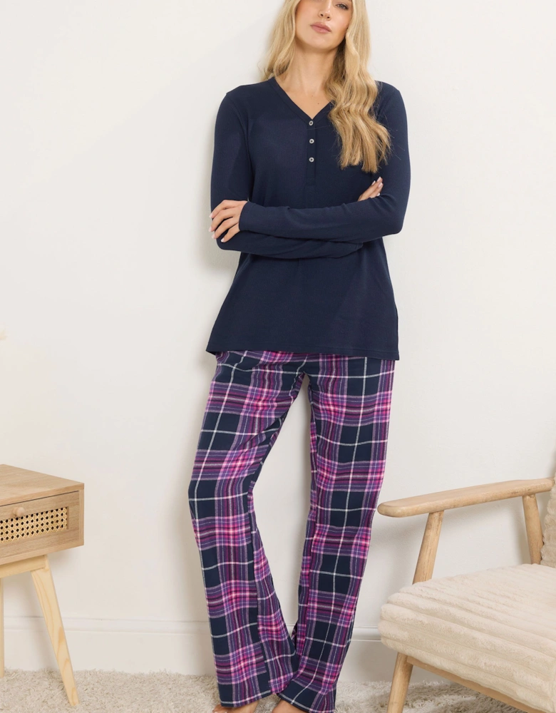 Tall Cotton Check Pyjama Bottoms