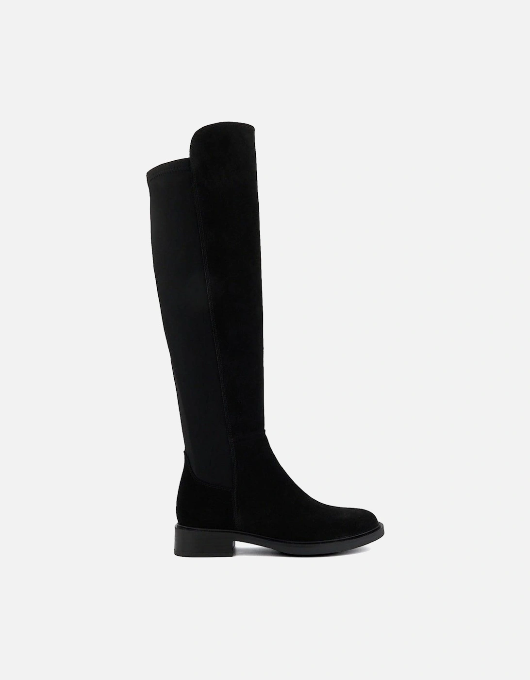 'Text' Suede Knee High Boots, 2 of 1