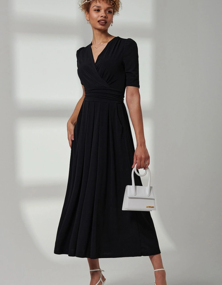 Bree Half Sleeve Jersey Maxi Dress