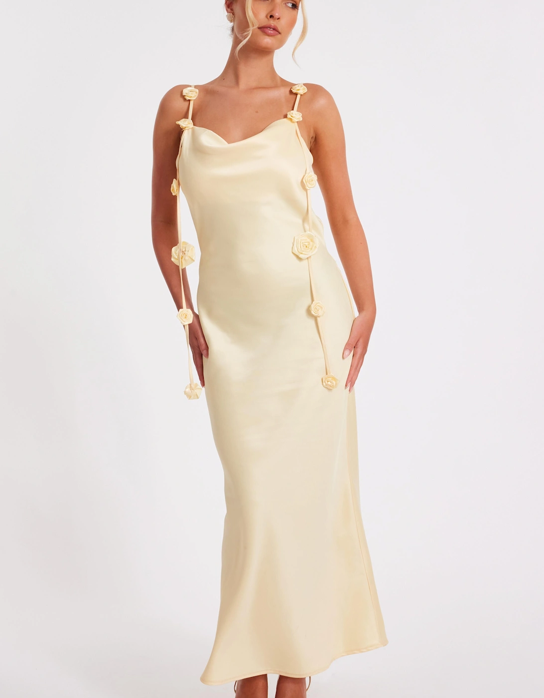 Lemon Floral Trail Midaxi Dress, 2 of 1