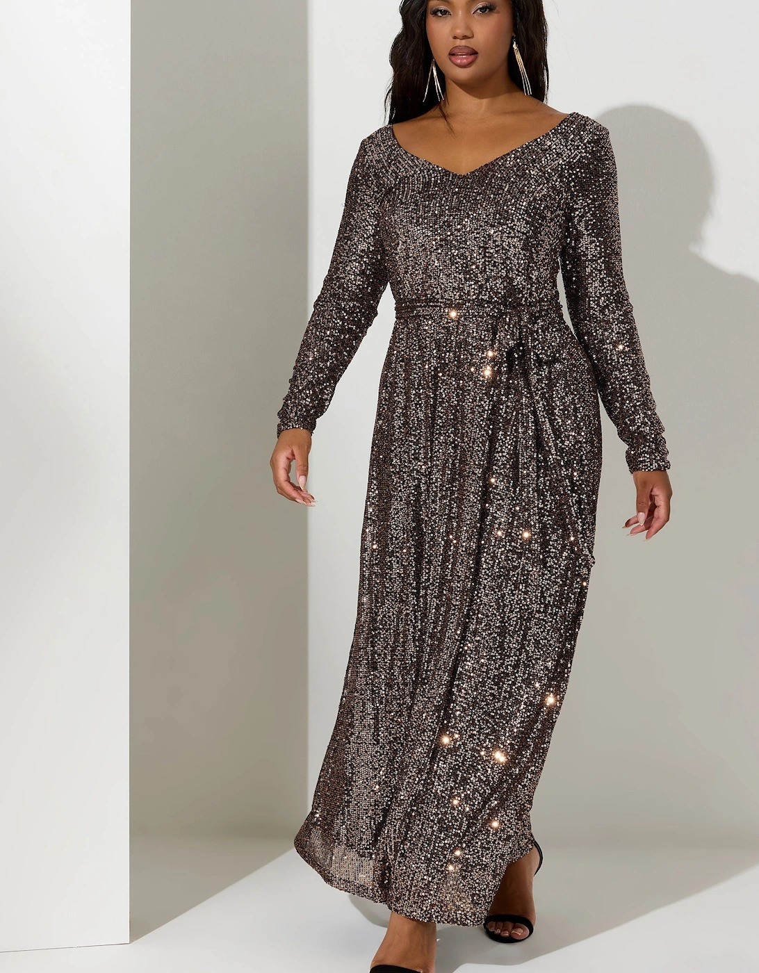 Sequin Maxi Dress, 2 of 1