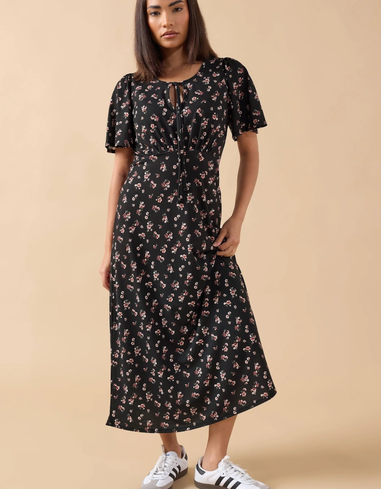 Petite Floral Midi Dress