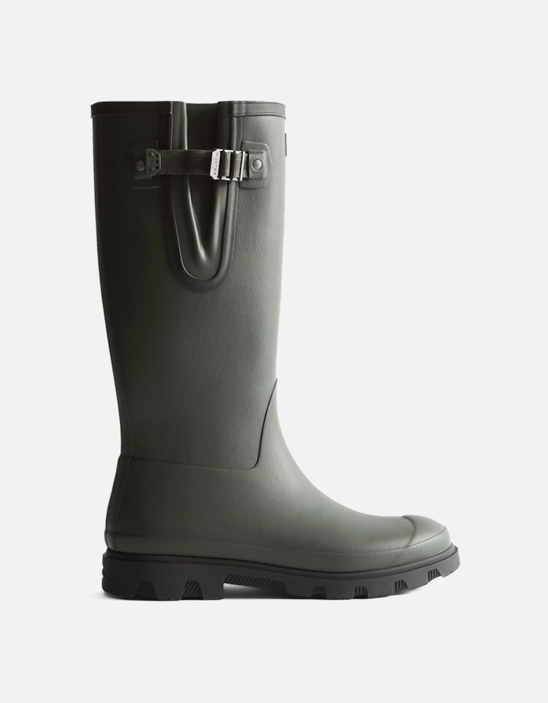 Downpour Adjustable Boot Rubber Men's Dark Olive/Black Wellington Boots