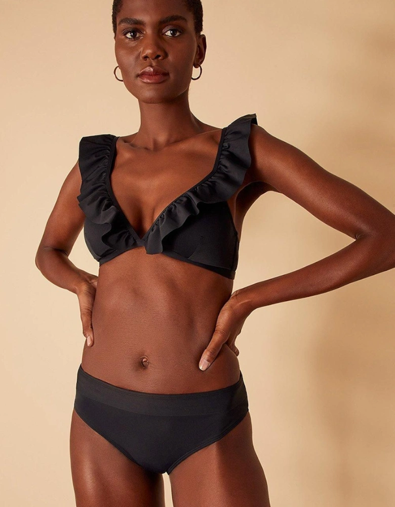 Exaggerated Ruffle Bikini Top
