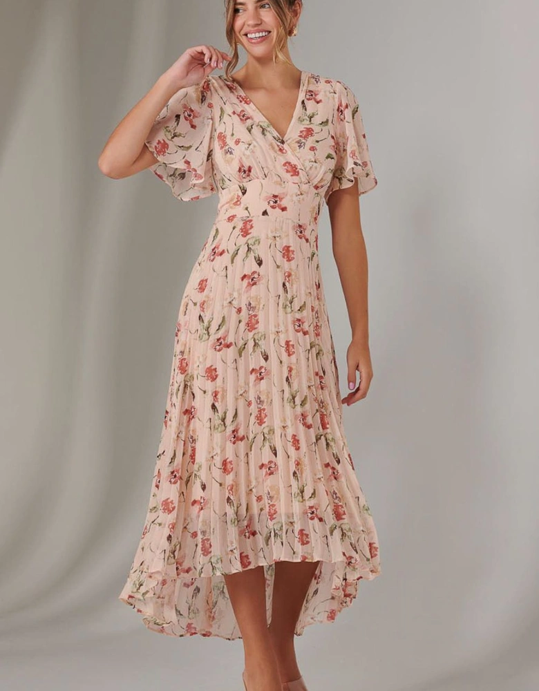 Charlotte Pleated Chiffon Midaxi Dress
