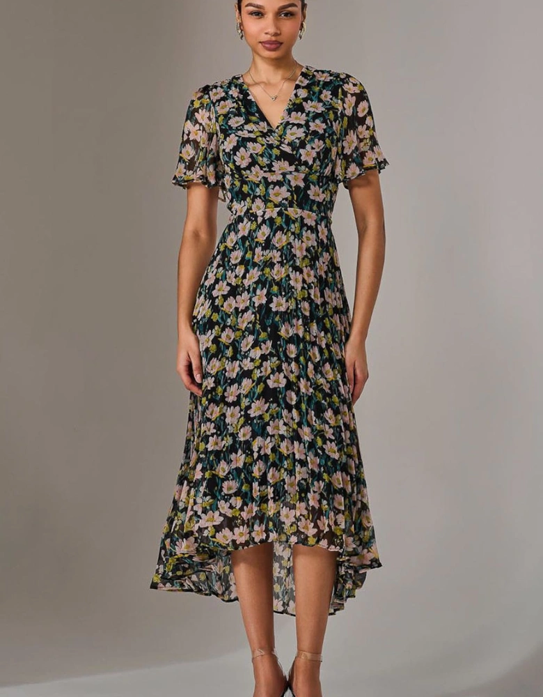 Charlotte Pleated Chiffon Midaxi Dress