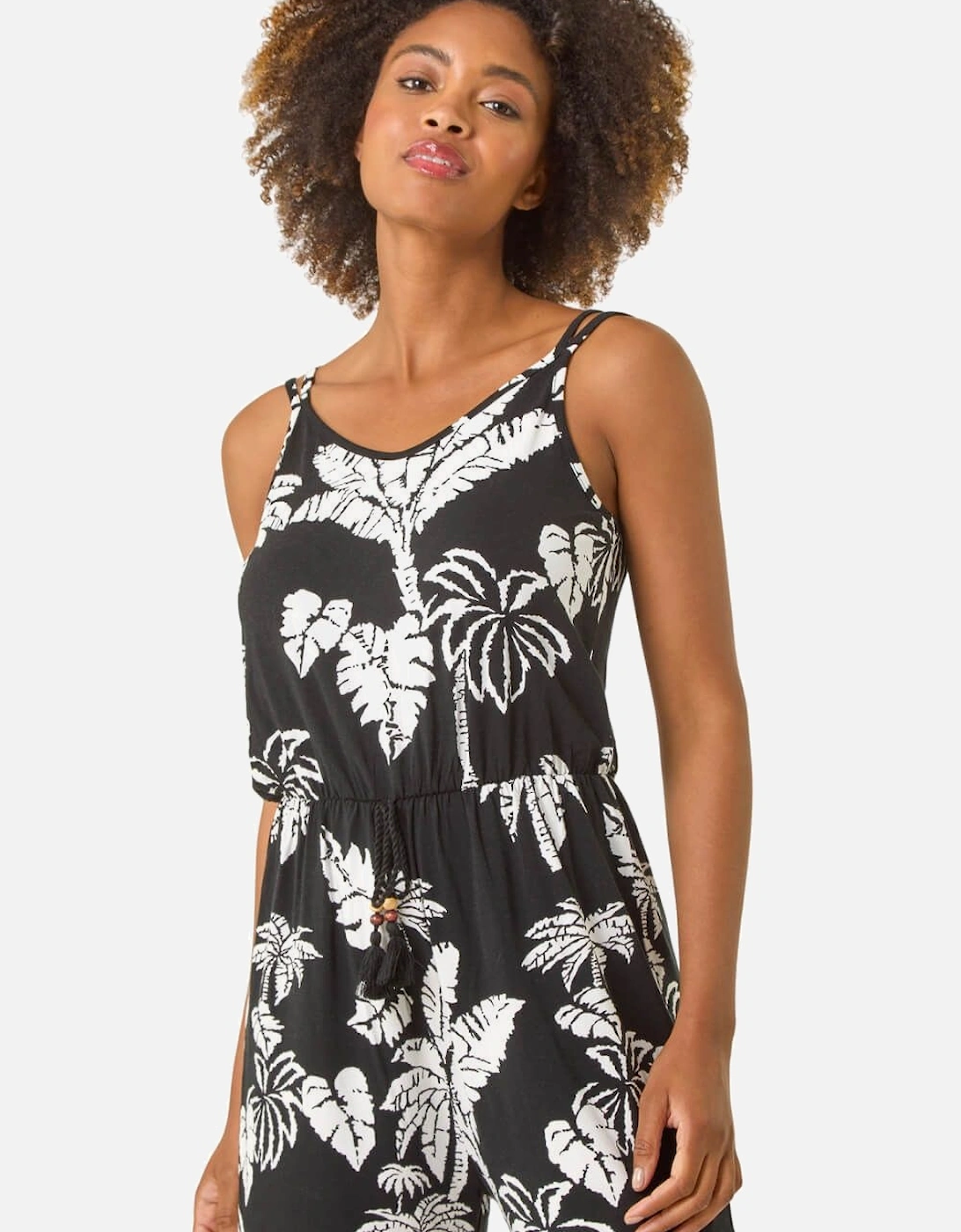 Palm Double Strap Playsuit, 2 of 1