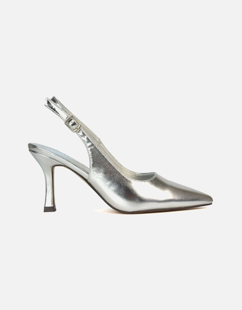 'Valerie' Stiletto High Heel Closed Toe Slingback Court Shoes