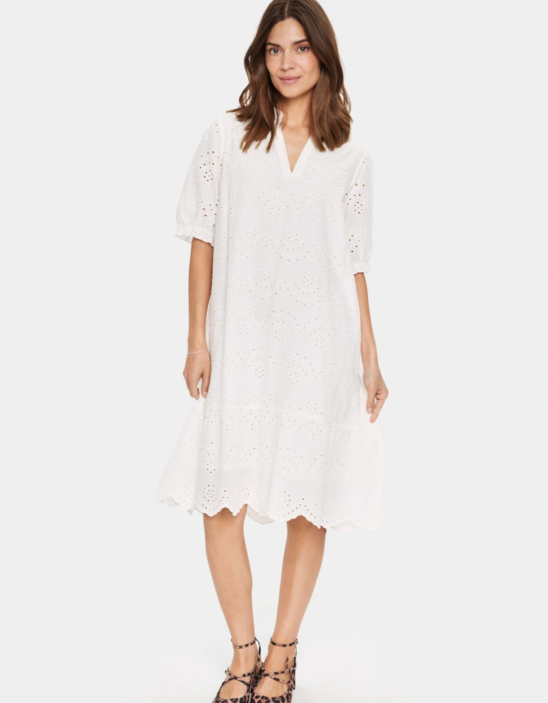 GeleksaSZ Broderie Midi Dress