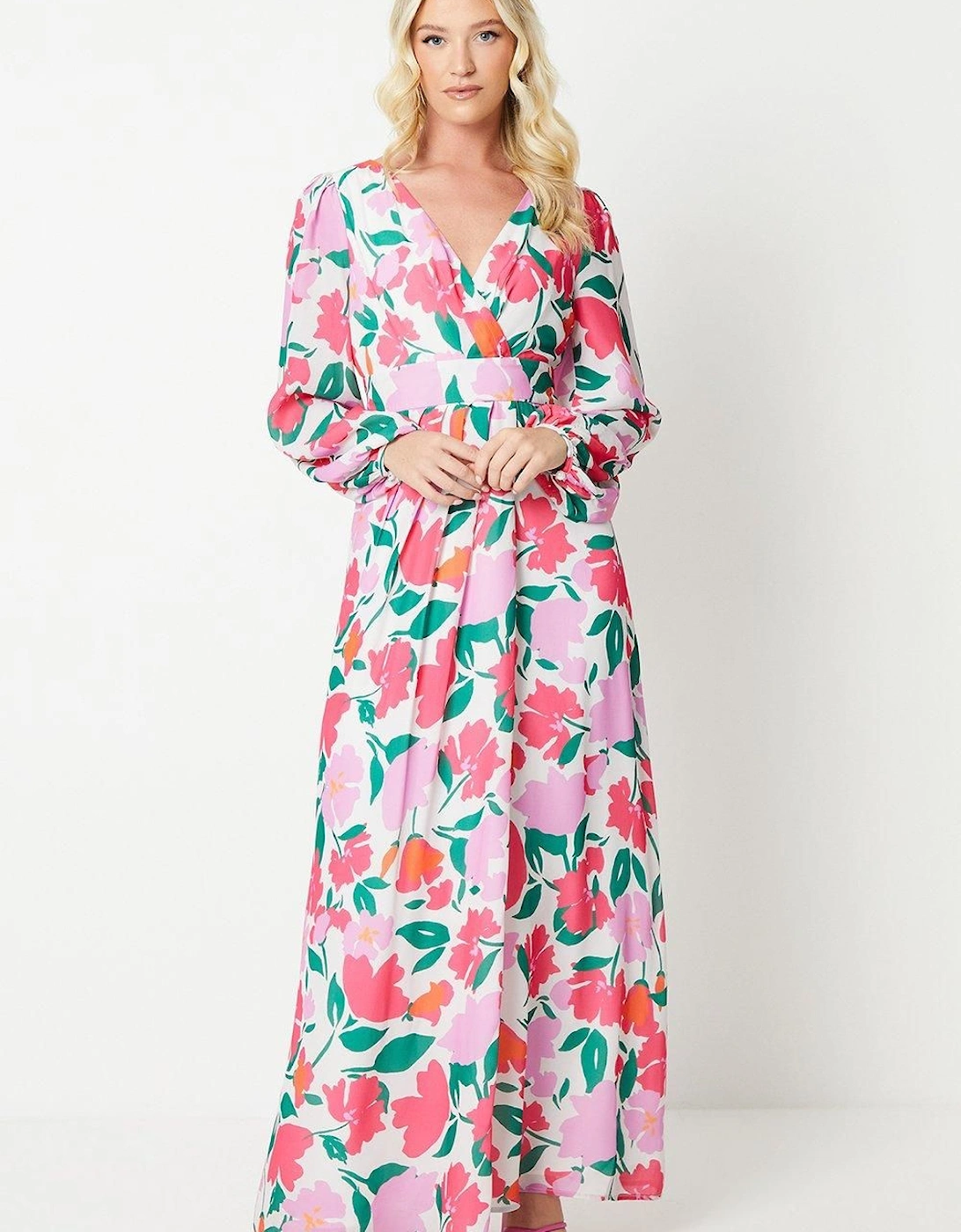 by Coast Printed Peony Chiffon Maxi Dress, 2 of 1