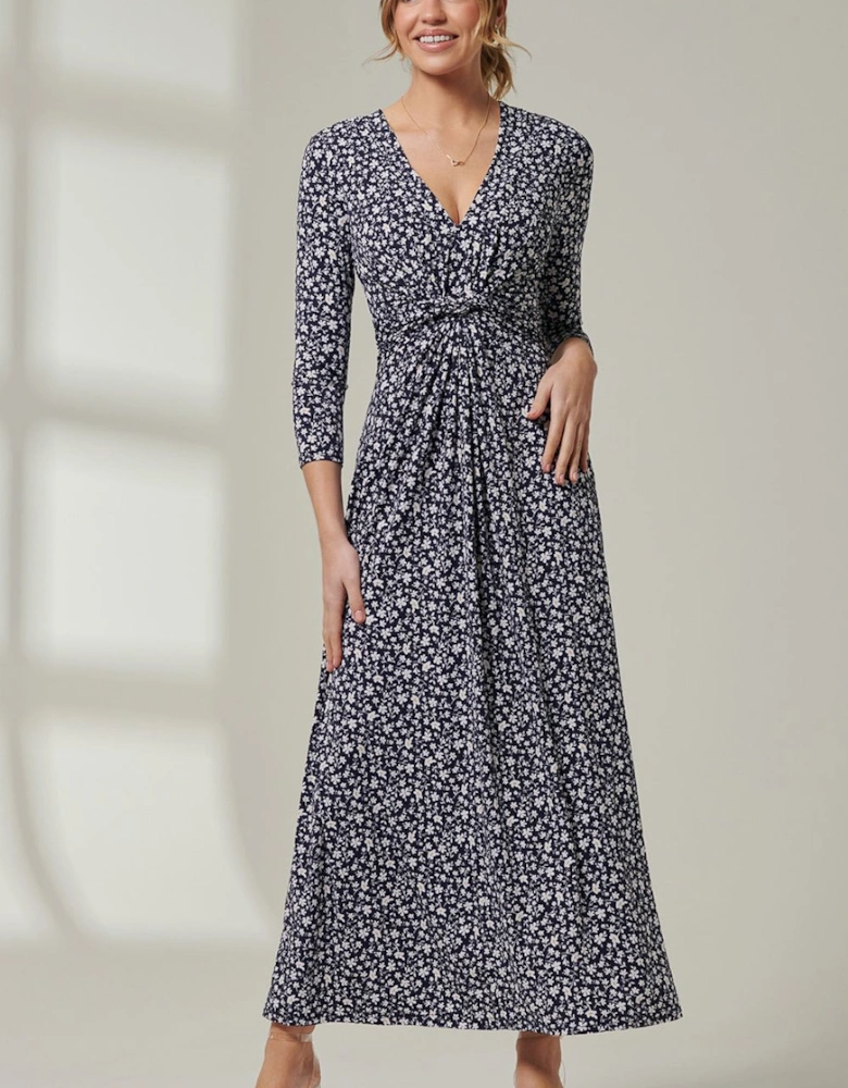 Hayat Twist Front Jersey Maxi Dress
