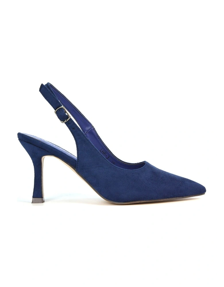 'Valerie' Stiletto High Heel Closed Toe Slingback Court Shoes