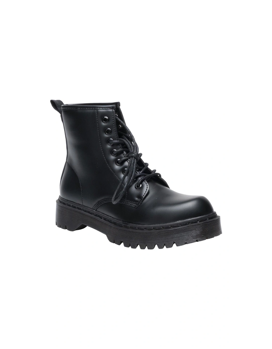 Women Classic Boots Smooth Finish Lace Up Ankle Boots, 2 of 1