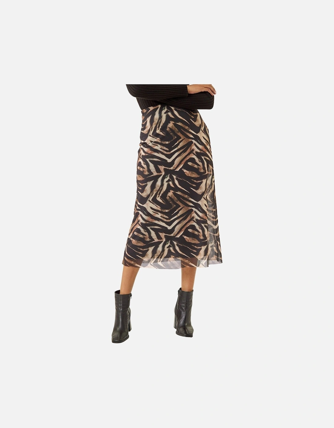 Animal Print Mesh Skirt, 2 of 1