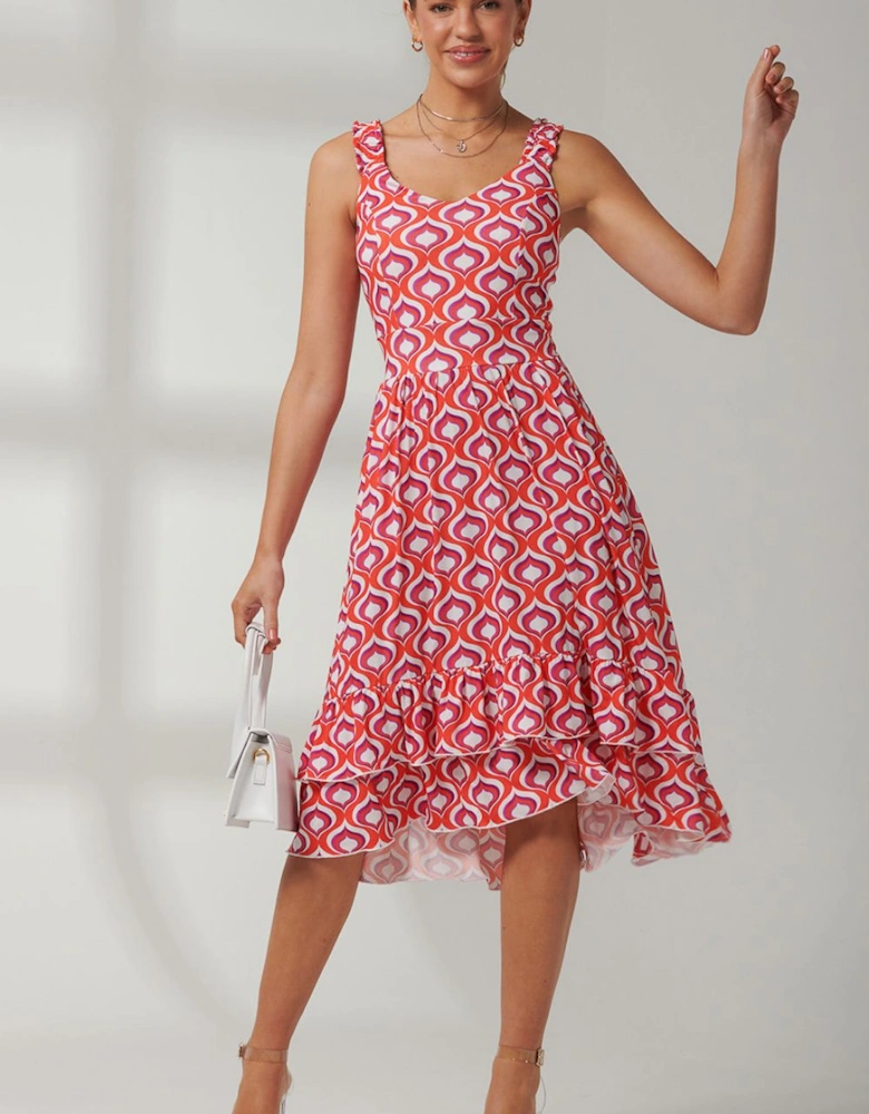 Gabriel Tiered Sleeveless Jersey Dress