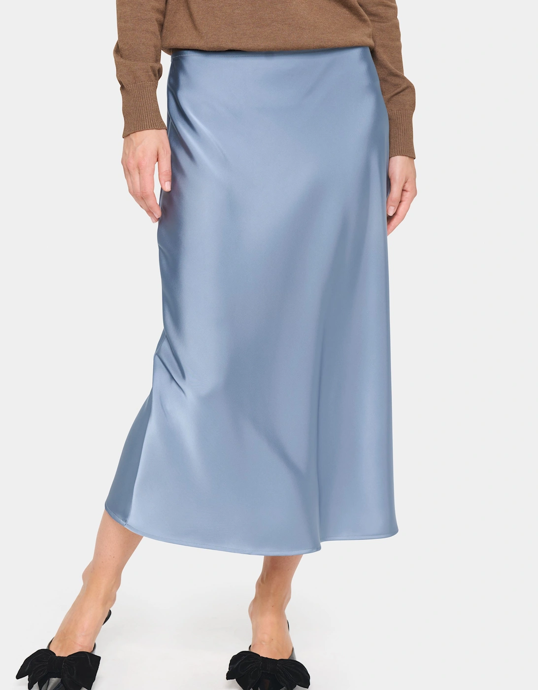 HafiaSZ High-waisted Satin Skirt, 2 of 1