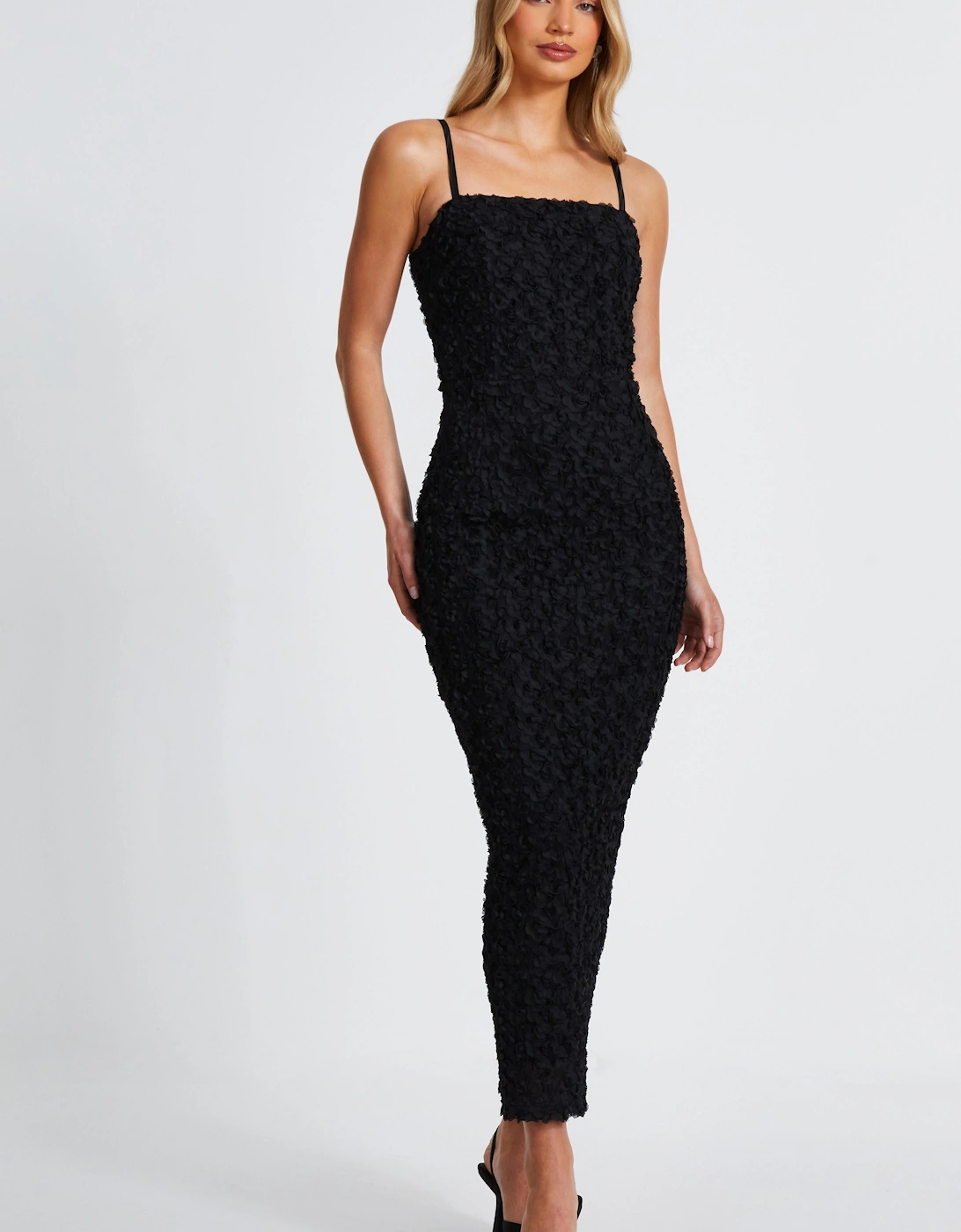Black Floral Midaxi Dress, 2 of 1