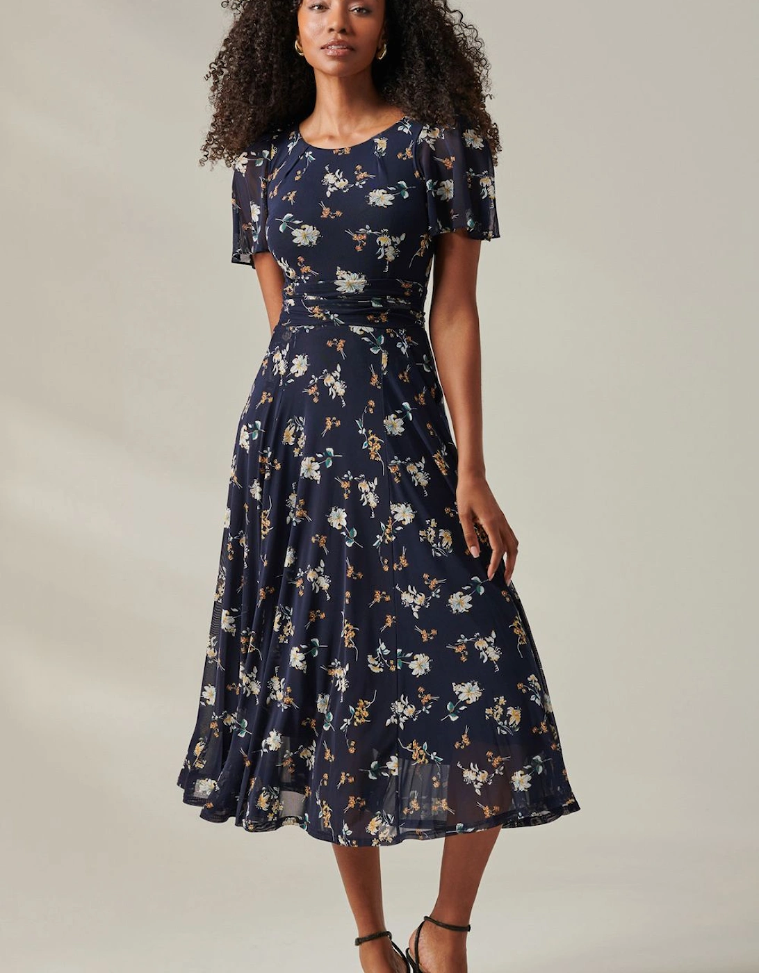 Harlie Floral Mesh Maxi Dress, 2 of 1
