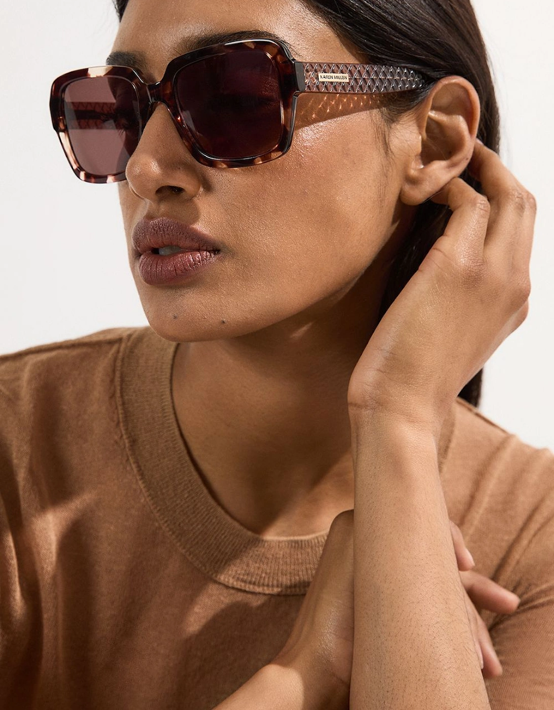 Tortoise Shell Square Sunglasses, 2 of 1