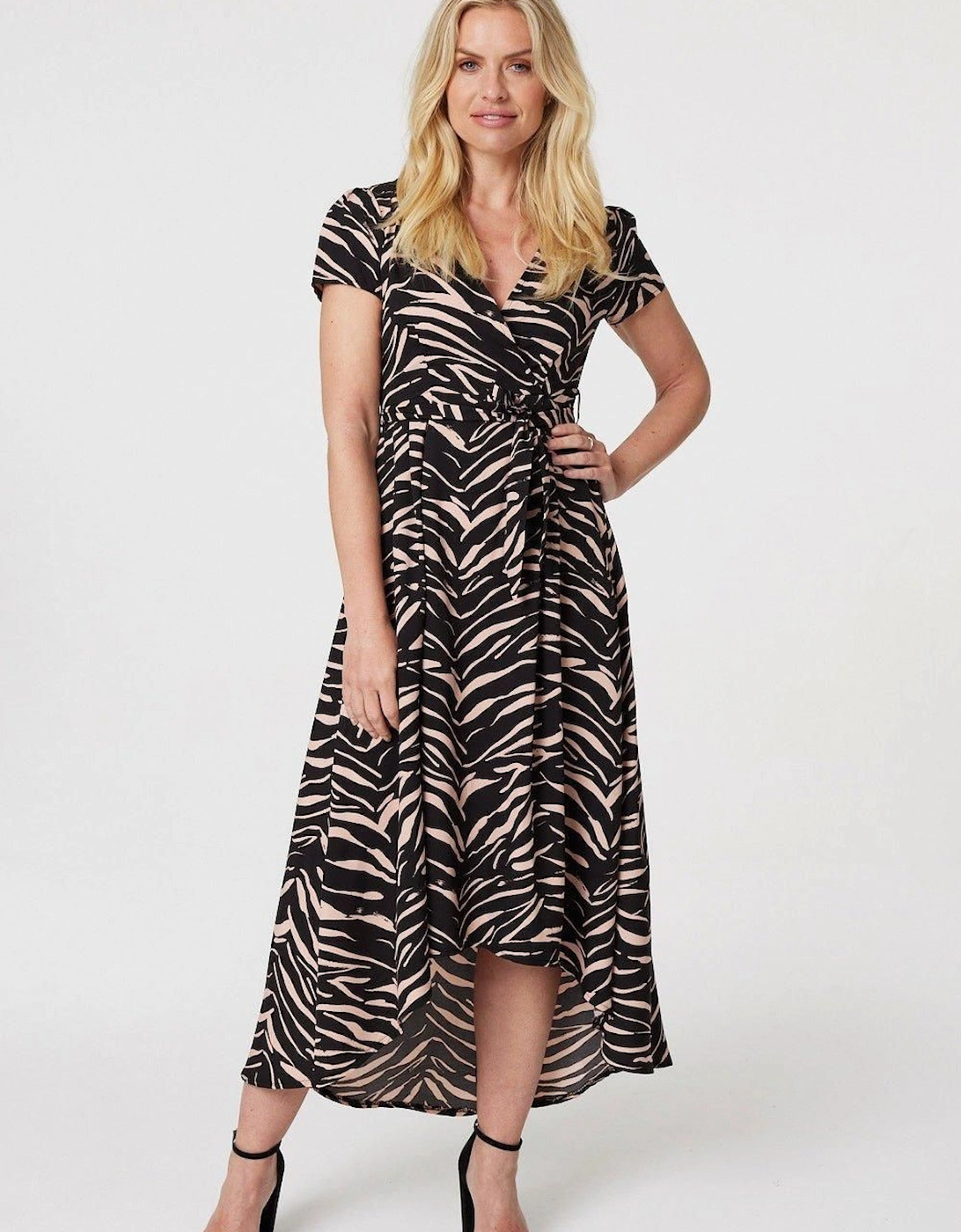 Printed High Low Maxi Dress, 2 of 1
